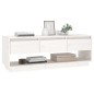 vidaXL TV-Schrank Weiß 110,5x34x40 cm Massivholz Kiefer vidaXL TV-Schrank Weiß 110,5x34x40 cm Massivholz Kiefer
