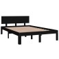 vidaXL Massivholzbett Schwarz 120x190 cm vidaXL Massivholzbett Schwarz 120x190 cm