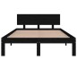vidaXL Massivholzbett Schwarz 120x190 cm vidaXL Massivholzbett Schwarz 120x190 cm