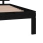 vidaXL Massivholzbett Schwarz 120x190 cm vidaXL Massivholzbett Schwarz 120x190 cm