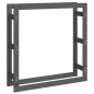 vidaXL Kaminholzregal Grau 100x25x100 cm Massivholz Kiefer vidaXL Kaminholzregal Grau 100x25x100 cm Massivholz Kiefer