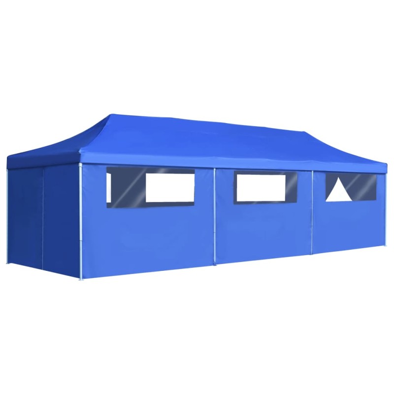 vidaXL Faltzelt Partyzelt Pop-Up mit 8 Seitenwänden 3 x 9 m Blau vidaXL Faltzelt Partyzelt Pop-Up mit 8 Seitenwänden 3 x 9 m Blau