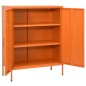 vidaXL Lagerschrank Orange 80x35x101,5 cm Stahl vidaXL Lagerschrank Orange 80x35x101,5 cm Stahl