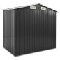 vidaXL Gartenhaus mit Regal Anthrazit 205x130x183 cm Eisen vidaXL Gartenhaus mit Regal Anthrazit 205x130x183 cm Eisen