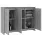 vidaXL Sideboard Sonoma-Eiche Grau 102x33x75 cm Holzwerkstoff vidaXL Sideboard Sonoma-Eiche Grau 102x33x75 cm Holzwerkstoff