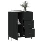 vidaXL Sideboard Schwarz 69,5x34x90 cm Holzwerkstoff vidaXL Sideboard Schwarz 69,5x34x90 cm Holzwerkstoff