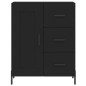 vidaXL Sideboard Schwarz 69,5x34x90 cm Holzwerkstoff vidaXL Sideboard Schwarz 69,5x34x90 cm Holzwerkstoff