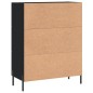 vidaXL Sideboard Schwarz 69,5x34x90 cm Holzwerkstoff vidaXL Sideboard Schwarz 69,5x34x90 cm Holzwerkstoff