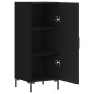 vidaXL Sideboard Schwarz 34,5x34x90 cm Holzwerkstoff vidaXL Sideboard Schwarz 34,5x34x90 cm Holzwerkstoff