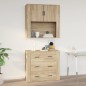 vidaXL Wandschrank Sonoma-Eiche 80x33x80 cm Holzwerkstoff vidaXL Wandschrank Sonoma-Eiche 80x33x80 cm Holzwerkstoff