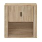 vidaXL Wandschrank Sonoma-Eiche 80x33x80 cm Holzwerkstoff vidaXL Wandschrank Sonoma-Eiche 80x33x80 cm Holzwerkstoff