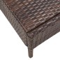 5-tlg. Garten-Sofagarnitur mit Auflagen Poly Rattan Braun 5-tlg. Garten-Sofagarnitur mit Auflagen Poly Rattan Braun