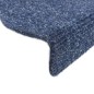 vidaXL 15 Stk. Selbstklebende Treppenmatten Nadelvlies 56x17x3cm Blau vidaXL 15 Stk. Selbstklebende Treppenmatten Nadelvlies 56x17x3cm Blau