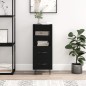 vidaXL Sideboard Schwarz 34,5x34x90 cm Holzwerkstoff vidaXL Sideboard Schwarz 34,5x34x90 cm Holzwerkstoff
