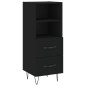 vidaXL Sideboard Schwarz 34,5x34x90 cm Holzwerkstoff vidaXL Sideboard Schwarz 34,5x34x90 cm Holzwerkstoff
