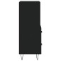vidaXL Sideboard Schwarz 34,5x34x90 cm Holzwerkstoff vidaXL Sideboard Schwarz 34,5x34x90 cm Holzwerkstoff