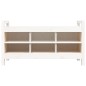 vidaXL Flurbank Weiß 110x40x60 cm Massivholz Kiefer vidaXL Flurbank Weiß 110x40x60 cm Massivholz Kiefer