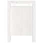 vidaXL Flurbank Weiß 110x40x60 cm Massivholz Kiefer vidaXL Flurbank Weiß 110x40x60 cm Massivholz Kiefer
