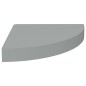 vidaXL Eck-Schweberegale 4 Stk. Grau 25x25x3,8 cm MDF vidaXL Eck-Schweberegale 4 Stk. Grau 25x25x3,8 cm MDF