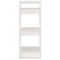 vidaXL Bücherregal/Raumteiler Weiß 41x35x91 cm Massivholz Kiefer vidaXL Bücherregal/Raumteiler Weiß 41x35x91 cm Massivholz Kiefer