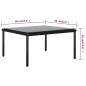 5-tlg. Garten-Lounge-Set mit Auflagen Schwarz PVC 5-tlg. Garten-Lounge-Set mit Auflagen Schwarz PVC