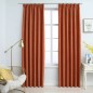 vidaXL Verdunkelungsvorhänge mit Haken 2 Stk. Rostbraun 140x245 cm vidaXL Verdunkelungsvorhänge mit Haken 2 Stk. Rostbraun 140x245 cm