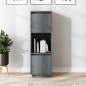 vidaXL Highboard Grau 38x35x117 cm Massivholz Kiefer vidaXL Highboard Grau 38x35x117 cm Massivholz Kiefer