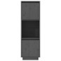 vidaXL Highboard Grau 38x35x117 cm Massivholz Kiefer vidaXL Highboard Grau 38x35x117 cm Massivholz Kiefer