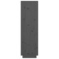 vidaXL Highboard Grau 38x35x117 cm Massivholz Kiefer vidaXL Highboard Grau 38x35x117 cm Massivholz Kiefer