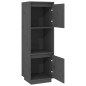 vidaXL Highboard Grau 38x35x117 cm Massivholz Kiefer vidaXL Highboard Grau 38x35x117 cm Massivholz Kiefer