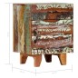 vidaXL Nachttisch Handgeschnitzt 40x30x50 cm Altholz Massiv vidaXL Nachttisch Handgeschnitzt 40x30x50 cm Altholz Massiv