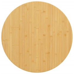 vidaXL Tischplatte Ø80x1,5 cm Bambus