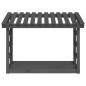 vidaXL Kaminholzregal Grau 108x64,5x78 cm Massivholz Kiefer vidaXL Kaminholzregal Grau 108x64,5x78 cm Massivholz Kiefer