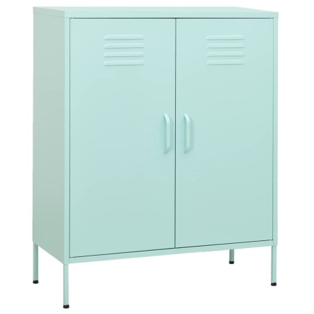 vidaXL Lagerschrank Minzgrün 80x35x101,5 cm Stahl    
