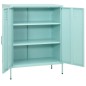 vidaXL Lagerschrank Minzgrün 80x35x101,5 cm Stahl vidaXL Lagerschrank Minzgrün 80x35x101,5 cm Stahl