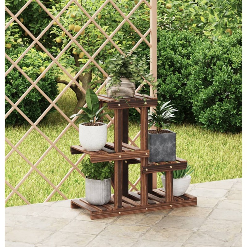 vidaXL Blumenständer 58x25x51 cm Massivholz Tanne vidaXL Blumenständer 58x25x51 cm Massivholz Tanne