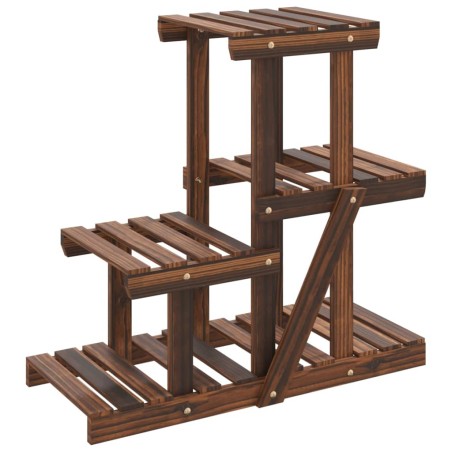 vidaXL Blumenständer 58x25x51 cm Massivholz Tanne