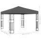 vidaXL Pavillon 3×3 m Anthrazit Stoff vidaXL Pavillon 3×3 m Anthrazit Stoff