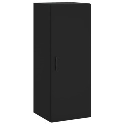 vidaXL Wandschrank Schwarz 34,5x34x90 cm