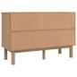 vidaXL Schubladenschrank OTTA Braun & Grau 111x43x73,5 cm Massivholz vidaXL Schubladenschrank OTTA Braun & Grau 111x43x73,5 cm Massivholz
