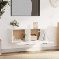 vidaXL Wandschrank Weiß 100x36,5x35 cm Holzwerkstoff vidaXL Wandschrank Weiß 100x36,5x35 cm Holzwerkstoff