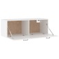 vidaXL Wandschrank Weiß 100x36,5x35 cm Holzwerkstoff vidaXL Wandschrank Weiß 100x36,5x35 cm Holzwerkstoff
