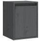 vidaXL Wandschrank Grau 30x30x40 cm Massivholz Kiefer vidaXL Wandschrank Grau 30x30x40 cm Massivholz Kiefer