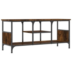 vidaXL TV-Schrank Räuchereiche 100x35x45 cm Holzwerkstoff & Eisen