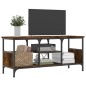 vidaXL TV-Schrank Räuchereiche 100x35x45 cm Holzwerkstoff & Eisen vidaXL TV-Schrank Räuchereiche 100x35x45 cm Holzwerkstoff & Eisen