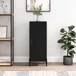 vidaXL Sideboard Schwarz 34,5x34x90 cm Holzwerkstoff