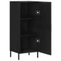 vidaXL Sideboard Schwarz 34,5x34x90 cm Holzwerkstoff vidaXL Sideboard Schwarz 34,5x34x90 cm Holzwerkstoff
