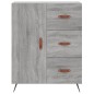 Highboard Grau Sonoma 69,5x34x180 cm Holzwerkstoff Highboard Grau Sonoma 69,5x34x180 cm Holzwerkstoff