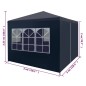 vidaXL Partyzelt 3x3 m Blau vidaXL Partyzelt 3x3 m Blau