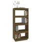 vidaXL Bücherregal/Raumteiler Honigbraun 60x35x135 Massivholz Kiefer vidaXL Bücherregal/Raumteiler Honigbraun 60x35x135 Massivholz Kiefer